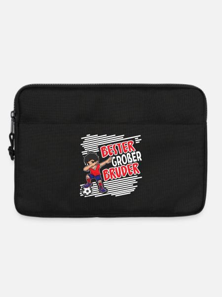 Bester Großer Bruder.. Fußball Dabbing - Laptoptasche 13" - Schwarz