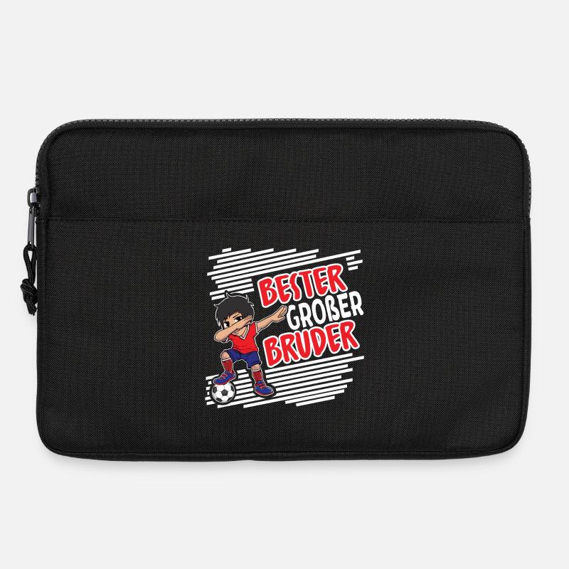 Bester Großer Bruder.. Fußball Dabbing - Laptoptasche 13" - Schwarz