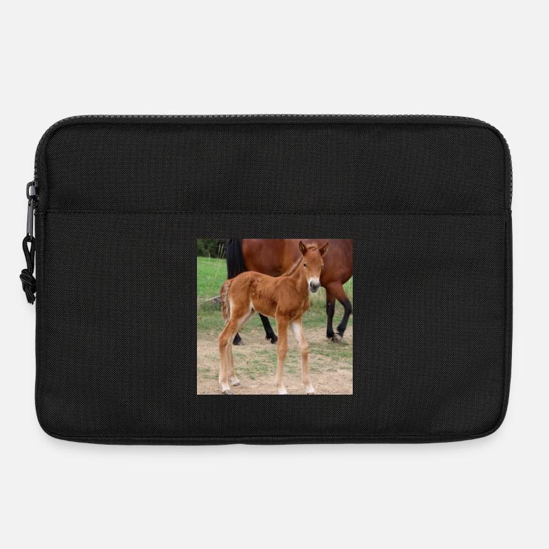 Pferd Pferdeposter - Laptoptasche 13" - Schwarz