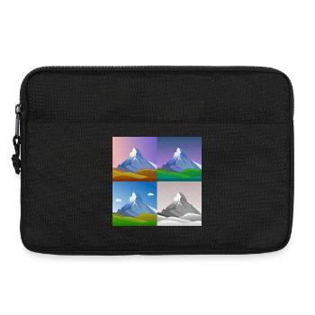 colorful mountains, Matterhorn, Switzerland, Alps, alps - Laptop bag 13" - black - Front