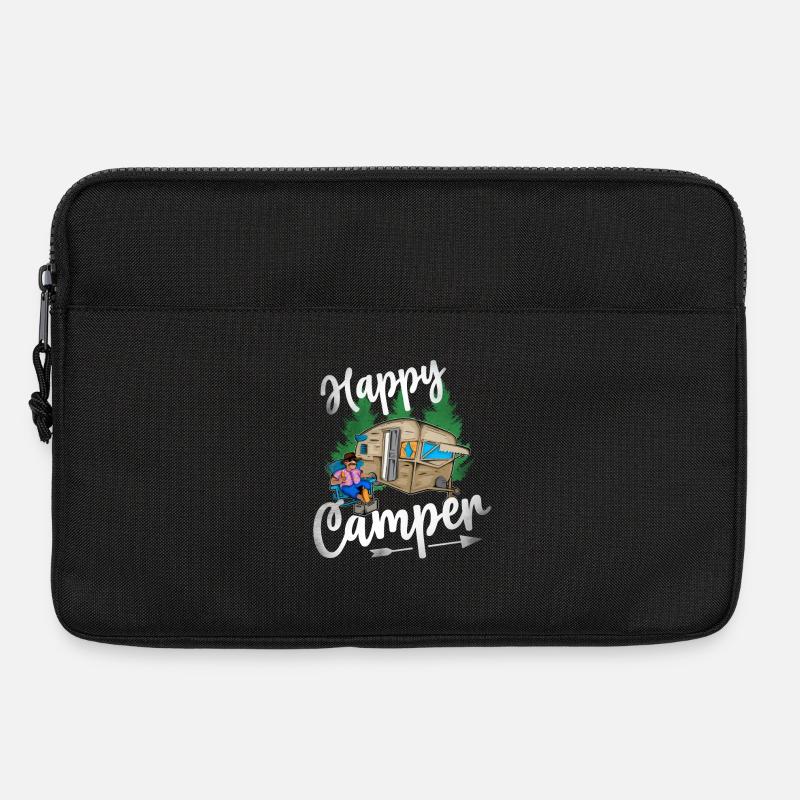 Happy Camper - Laptoptasche 13" - Schwarz