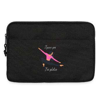 J'peux pas j'ai pilâtes - Sacoche pour ordinateur portable 13 pouces - noir - Devant