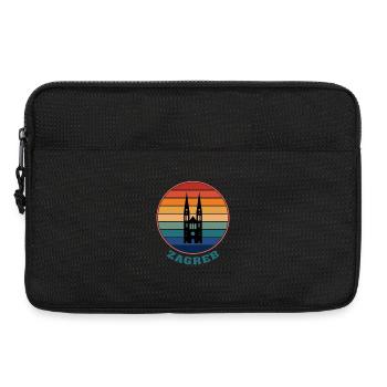 Zagreb Wahrzeichen Silhouette Kroatien Reise Souvenir - Laptoptasche 13" - Schwarz - Vorne