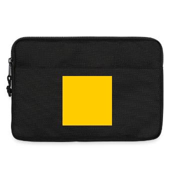 yellow background texture personalize template - Laptop bag 13" - black - Front