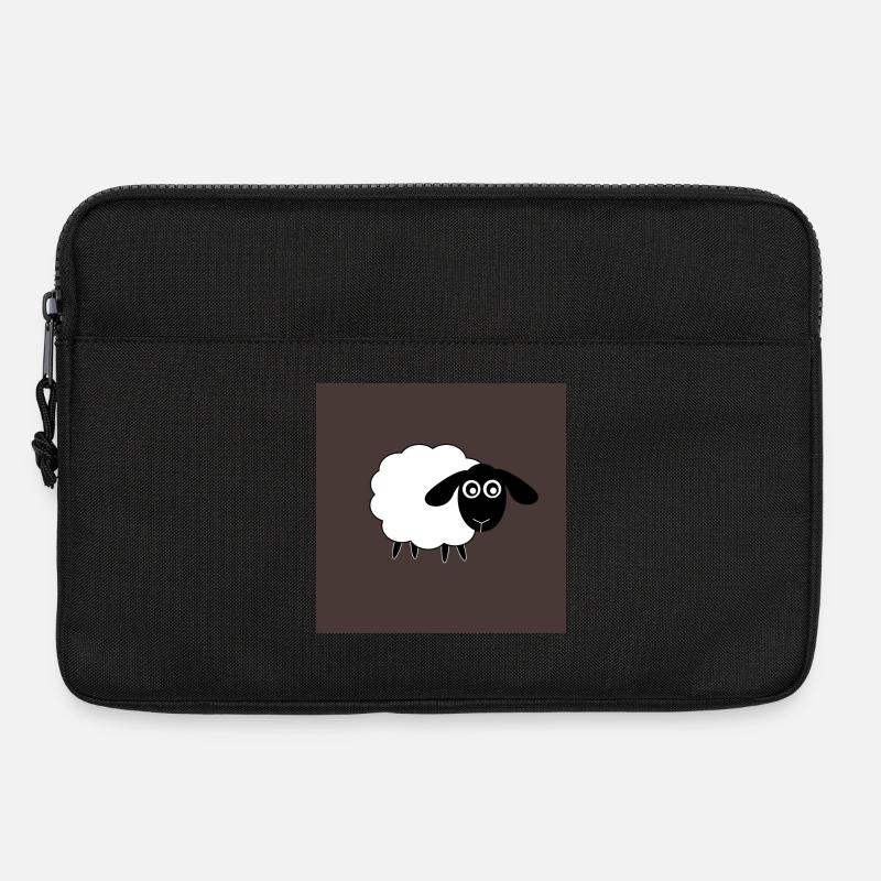 Schafe Schäfchen Lamm - Laptoptasche 13" - Schwarz