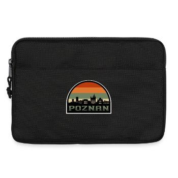 Poznan Poland Skyline Travel Souvenir Polish Flag - Laptop bag 13" - black - Front