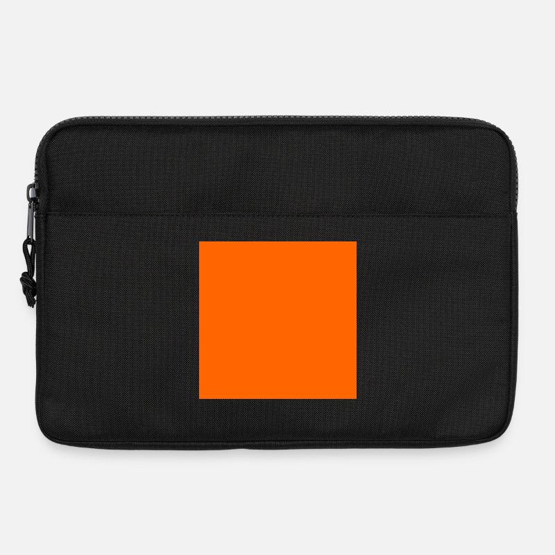 Farbblock Muster in Warm Orange Tönen - Laptoptasche 13" - Schwarz