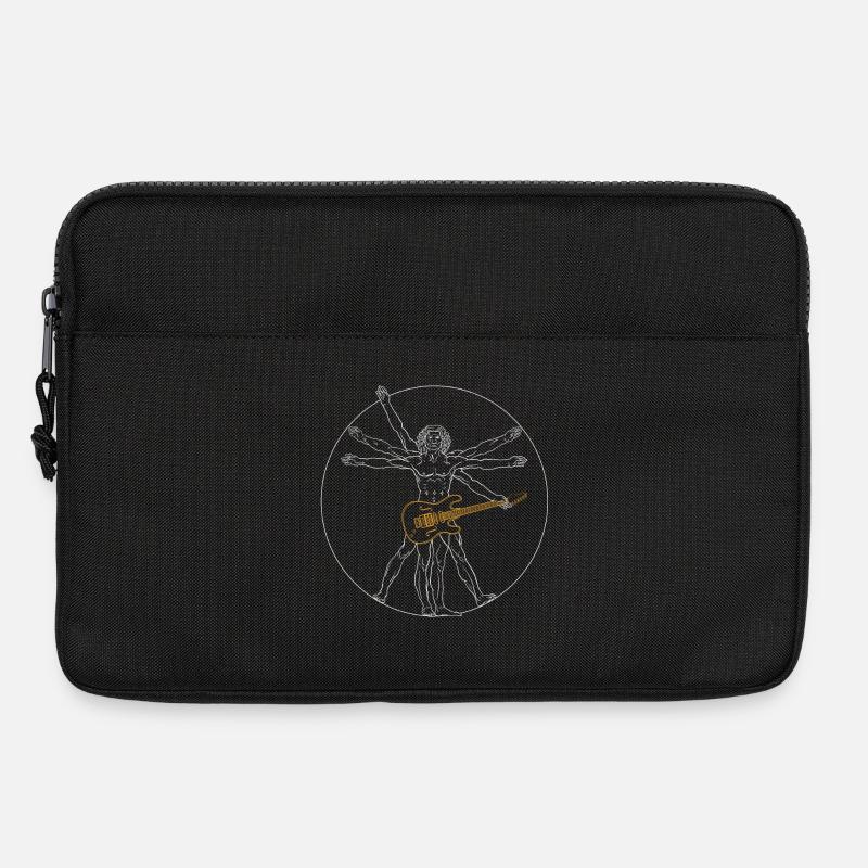 Gitarre Da Vinci - Guitar Rock Geschenk - Laptoptasche 13" - Schwarz