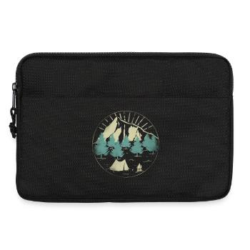 Berge Natur Zelten - Laptoptasche 13" - Schwarz - Vorne