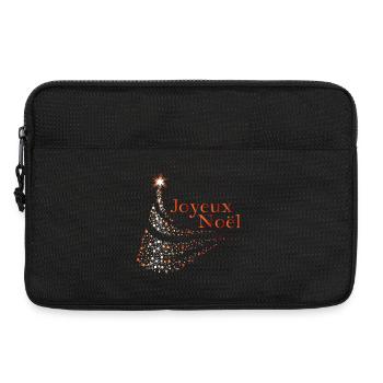 Joyeux Noël Dots Étincelants - Sacoche pour ordinateur portable 13 pouces - noir - Devant