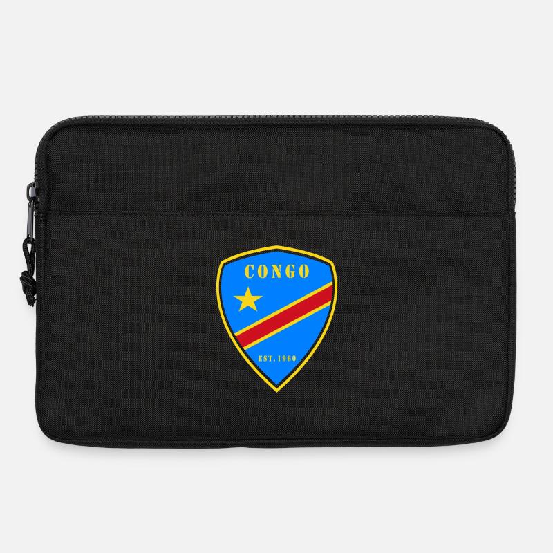 Kongo Wappen Design - Laptoptasche 13" - Schwarz