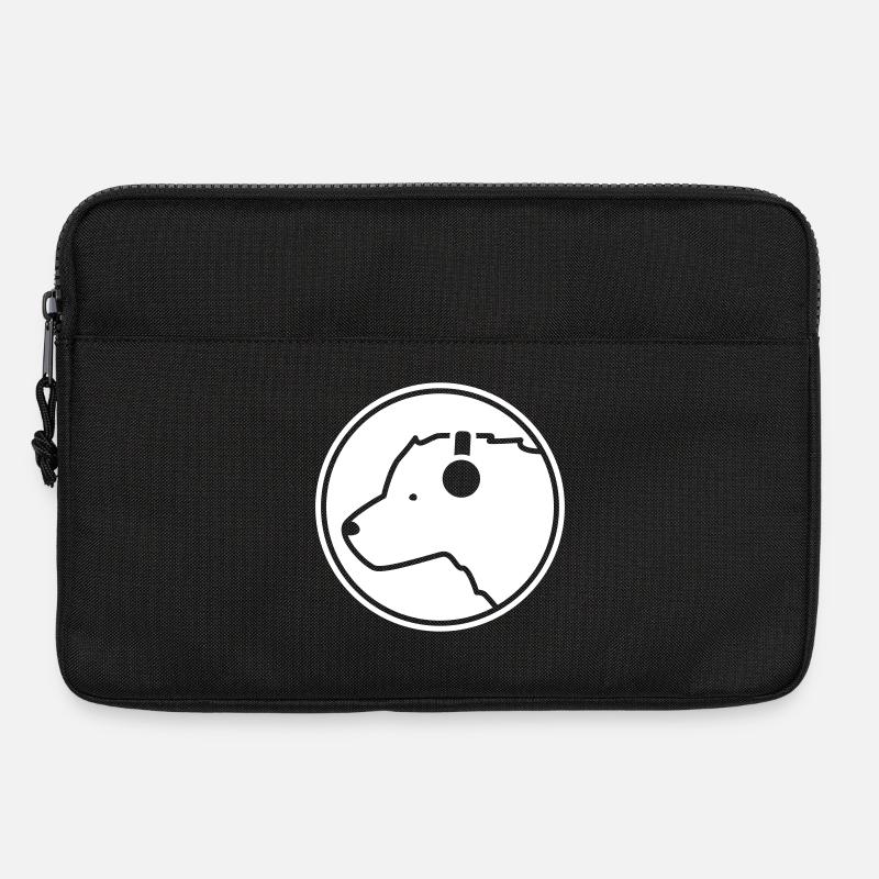 Eisbär DJ – Cooles Musik Bär Kopfhörer Party - Laptoptasche 13" - Schwarz