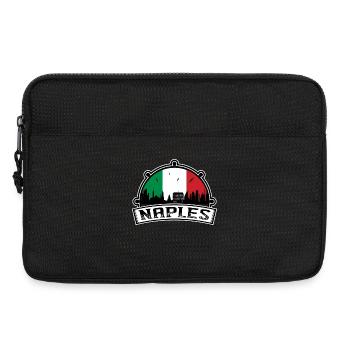 Naples Italy Skyline Travel Souvenir Italian Flag - Laptop bag 13" - black - Front