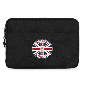 Londres Royaume-Uni Royaume-Uni Union Jack drapeau britannique - Sacoche pour ordinateur portable 13 pouces - noir - Devant