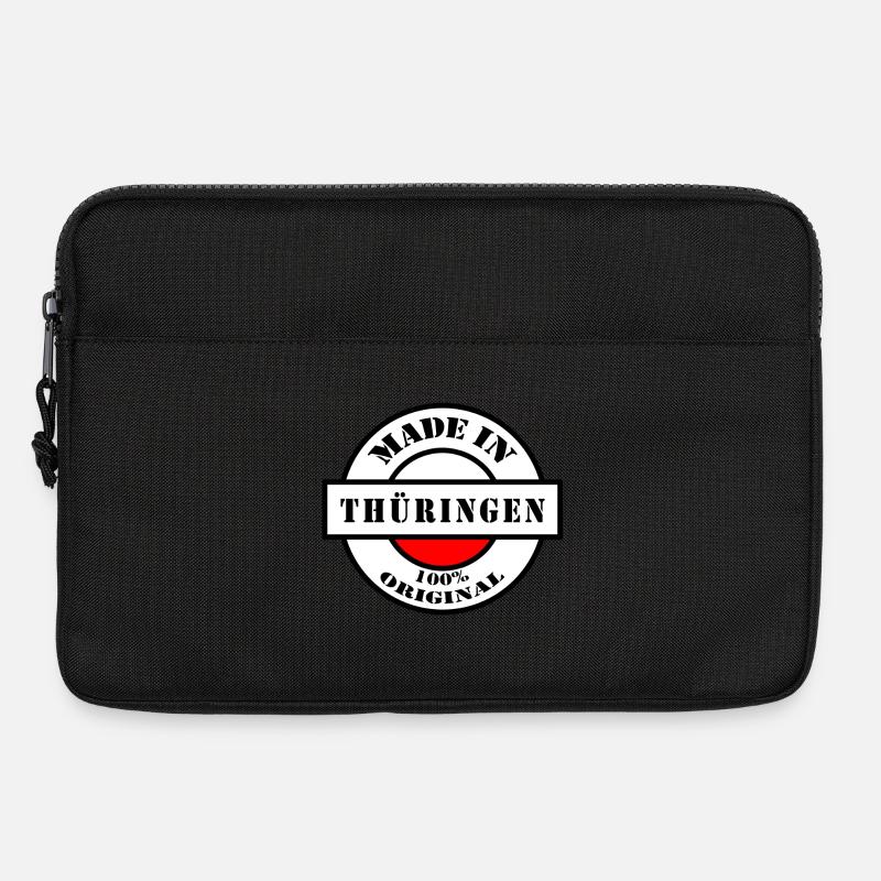 MADE IN THÜRINGEN Geboren Geschenk - Laptoptasche 13" - Schwarz