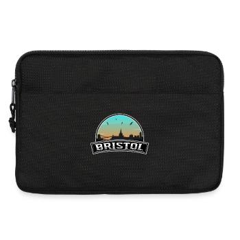 Bristol England Skyline Britisches Souvenir - Laptoptasche 13" - Schwarz - Vorne