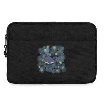 Baleine bleue - Sacoche pour ordinateur portable 13 pouces - noir - Devant
