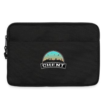 Gent Belgien Skyline Belgisches Souvenir - Laptoptasche 13" - Schwarz - Vorne