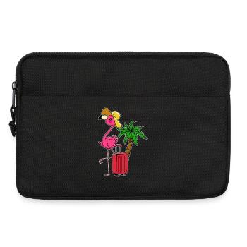 Flamingo Vacation Vacation Palms Caribbean Travel Fun - Laptop bag 13" - black - Front