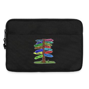 Travel travel vacation holidays summer time out - Laptop bag 13" - black - Front