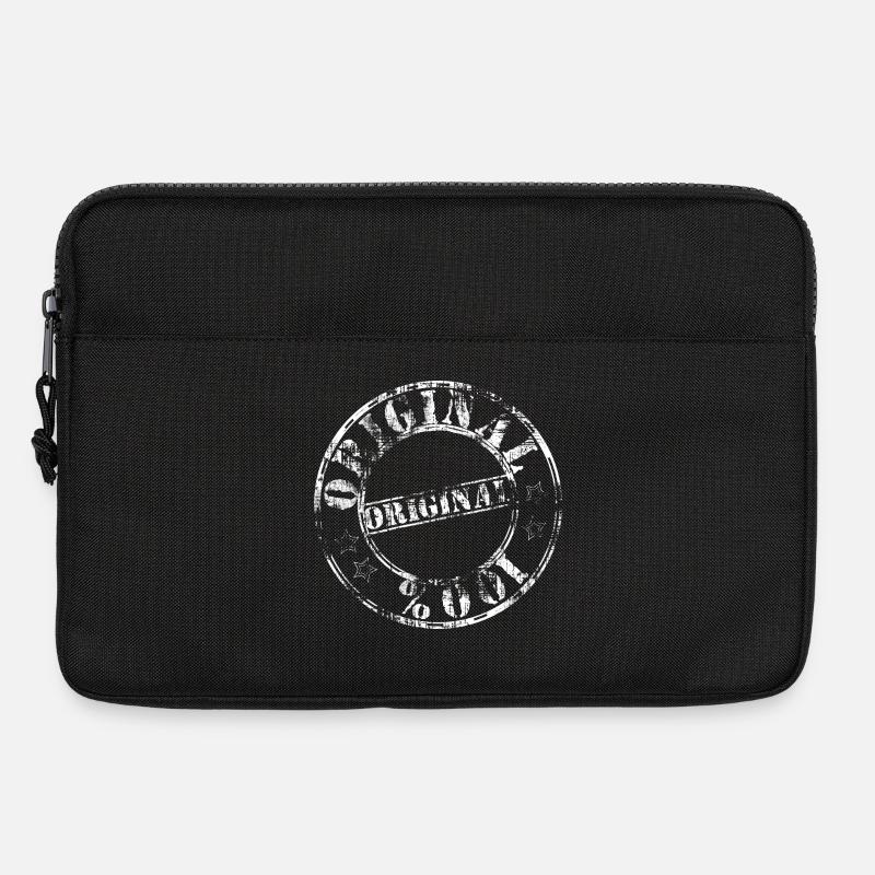 Original stamp 100 white worn - Laptop bag 13" - black