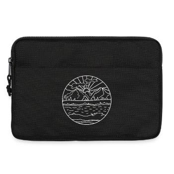 Mountains symbol - Laptop bag 13" - black - Front