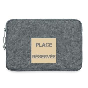 Place Réservée Distress Beige - Laptop bag 13" - heather grey - Front