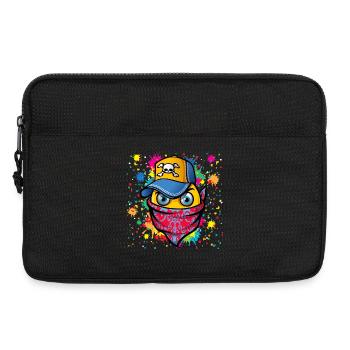 Mask and graffiti - Laptop bag 13" - black - Front