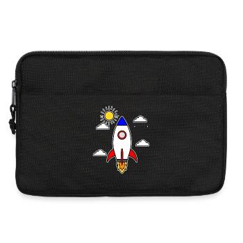 School launch rocket spaceship school start school - Laptop bag 13" - black - Front