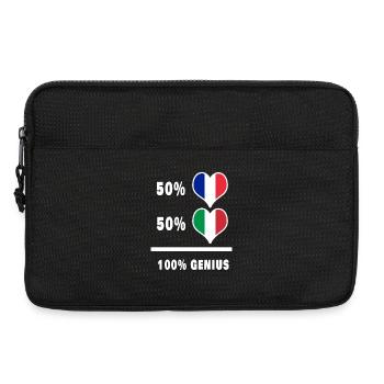 France and Italy 100% Ingenious / Gift - Laptop bag 13" - black - Front