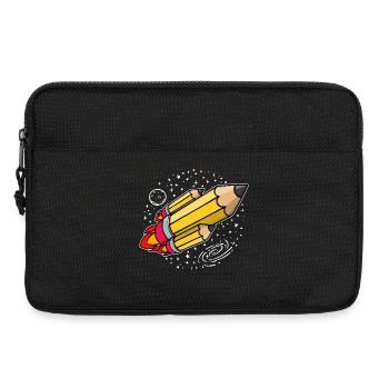 École début d’école crayon fusée lancement de l’école - Sacoche pour ordinateur portable 13 pouces - noir - Devant