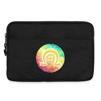 Rainbow Dimension Symbol Healing - Sonja Ariel - Laptop bag 13" - black - Front