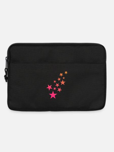 Stern Sternchen Muster Dekoration - Laptoptasche 13" - Schwarz