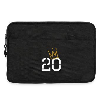 20 Birthday with Crown - Laptop bag 13" - black - Front