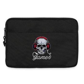 Gamer Headset Zocker - Laptoptasche 13" - Schwarz - Vorne