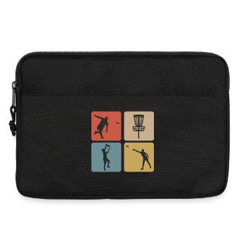Disc Golf Vintage Sport Design / Geschenkidee - Laptoptasche 13" - Schwarz - Vorne