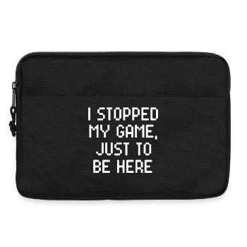 Gamer Gamer Game Statement Joueur - Sacoche pour ordinateur portable 13 pouces - noir - Devant