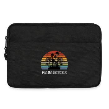 Madagascar Palms Vintage Design / Gift - Laptop bag 13" - black - Front