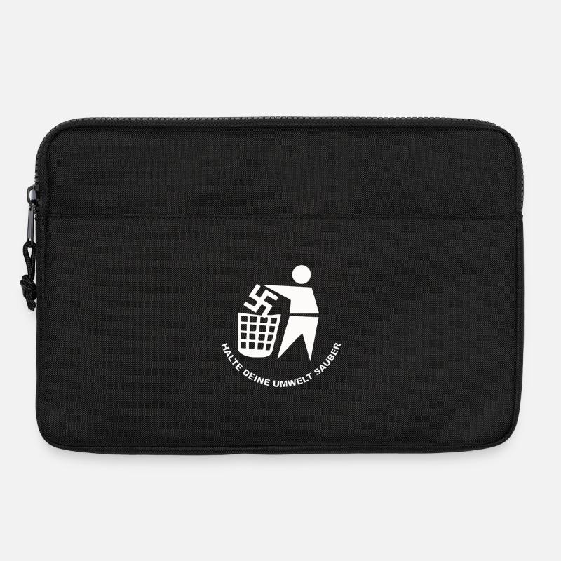 Halte Deine Umwelt Sauber - Laptoptasche 13" - Schwarz