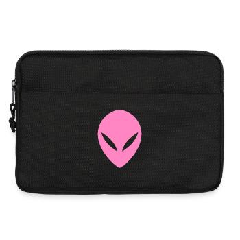 OVNI alien tête Rose - Sacoche pour ordinateur portable 13 pouces - noir - Devant