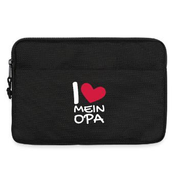 Ich liebe mein Opa - Laptoptasche 13" - Schwarz - Vorne