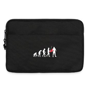 Turc Evolution Super-héros Drapeau turc Cape - Sacoche pour ordinateur portable 13 pouces - noir - Devant