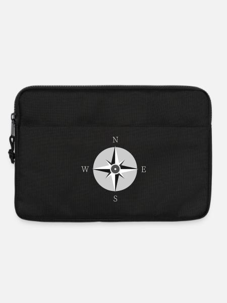 Kompass - Laptoptasche 13" - Schwarz