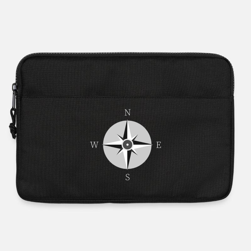 Kompass - Laptoptasche 13" - Schwarz