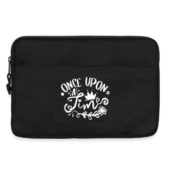 Once Upon A Time Fairy Tale Saying - Laptop bag 13" - black - Front