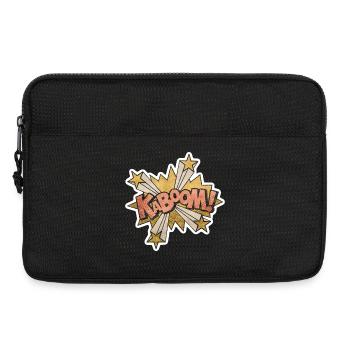 Comic Kabbom Pop Art Action Saying - Laptop bag 13" - black - Front