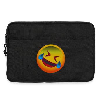 Lachendes Gesicht - Laptoptasche 13" - Schwarz - Vorne