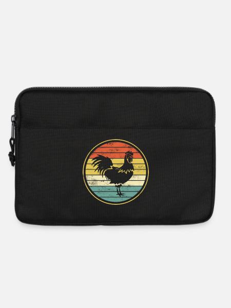Hahn Huhn Hühner - Laptoptasche 13" - Schwarz
