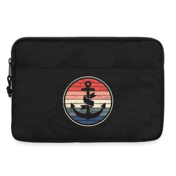 Schiff Boot Kapitän - Laptoptasche 13" - Schwarz - Vorne