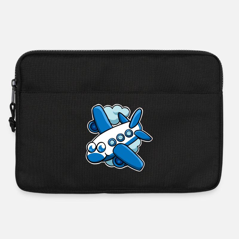Flugzeug - Laptoptasche 13" - Schwarz